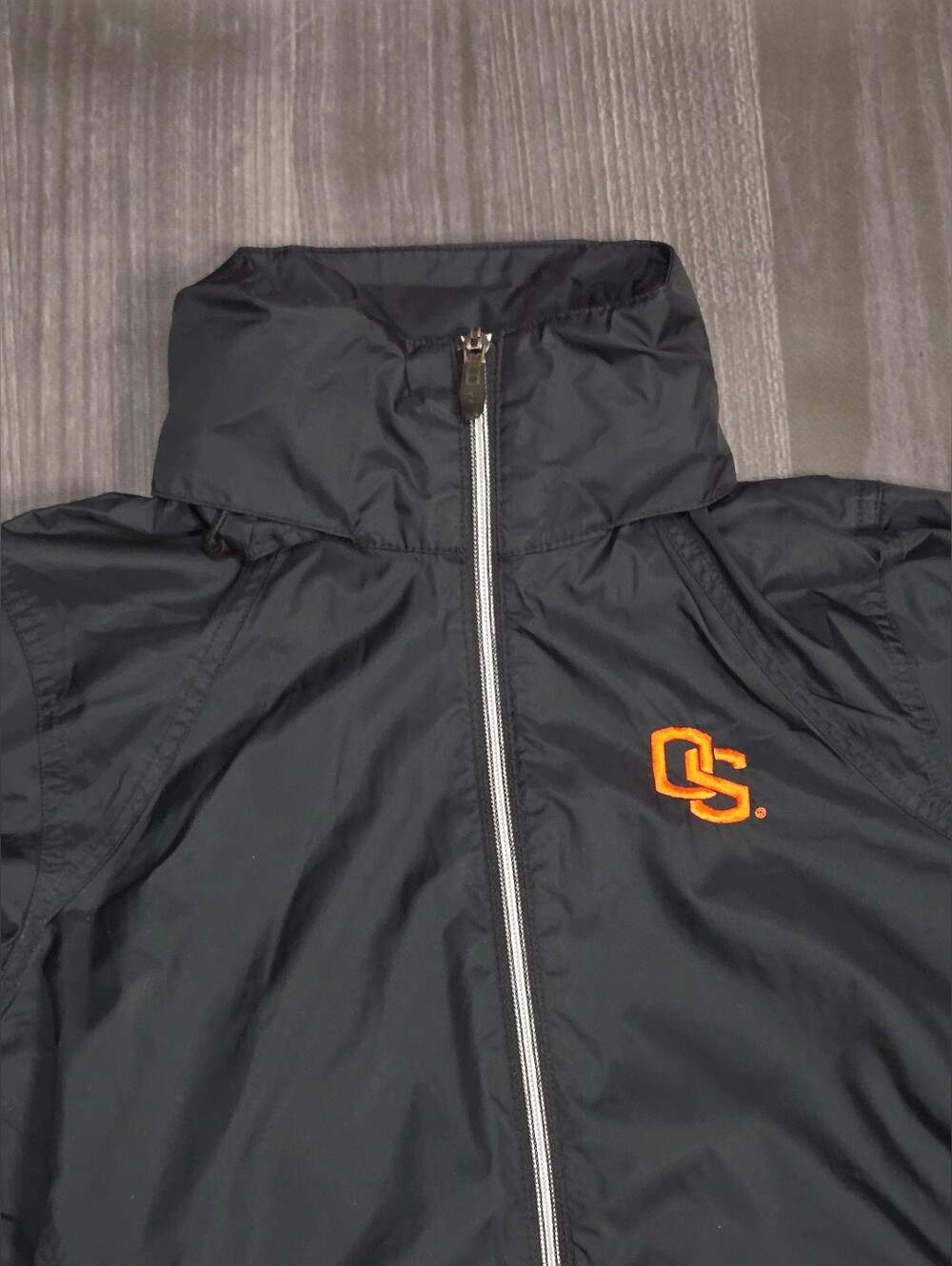 Columbia Womens Black Oregon State Beavers Packable Hooded Full Zip Windbreaker - Picture 10 of 11